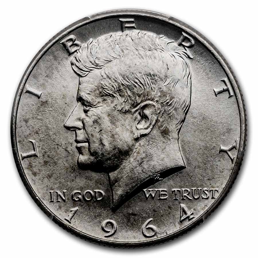 1964-D Kennedy Half Dollar MS-64 PCGS