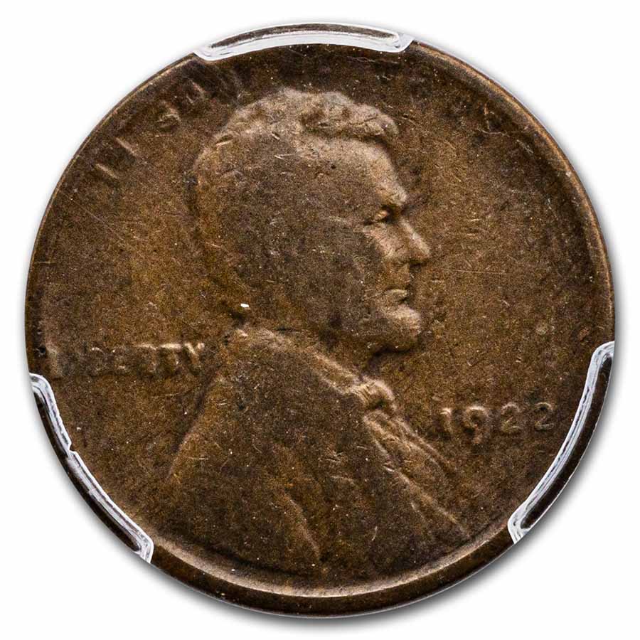 1922 Lincoln Cent F-12 PCGS (No D, Strong Rev., FS-401)