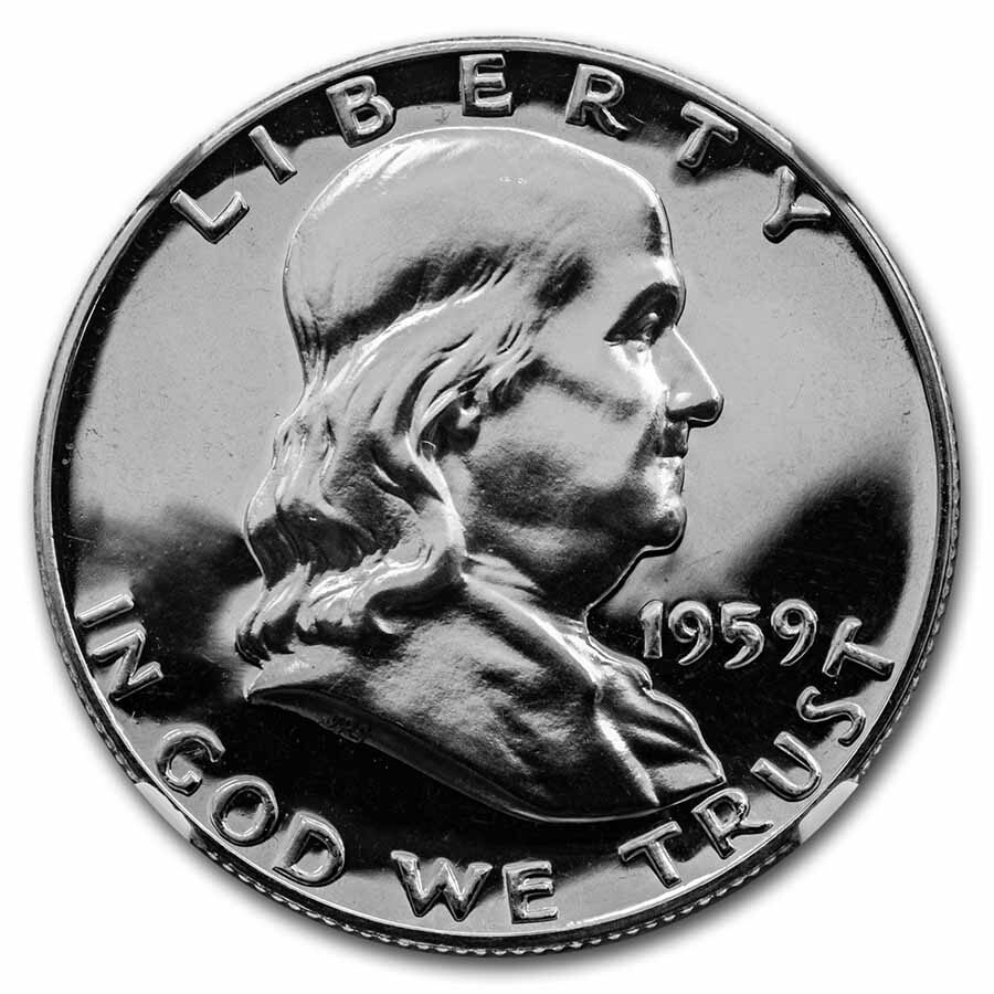 1959 Franklin Half Dollar PF-67* NGC
