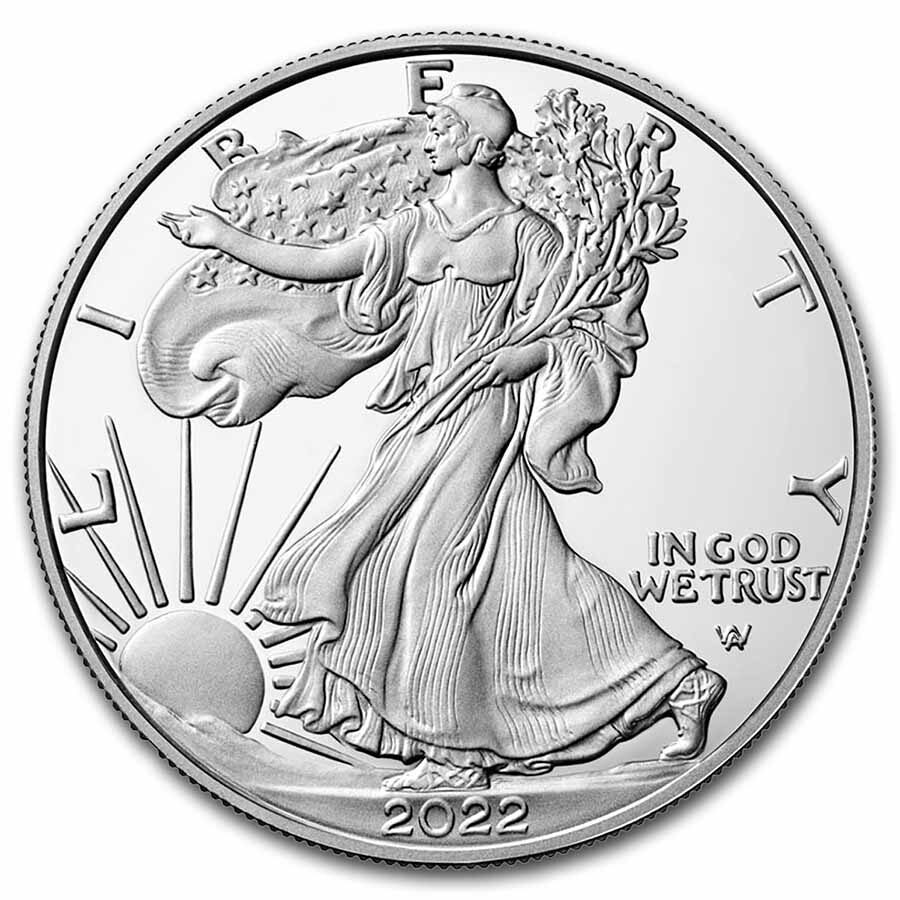 2022-S 1 oz Proof American Silver Eagle (w/Box & COA)
