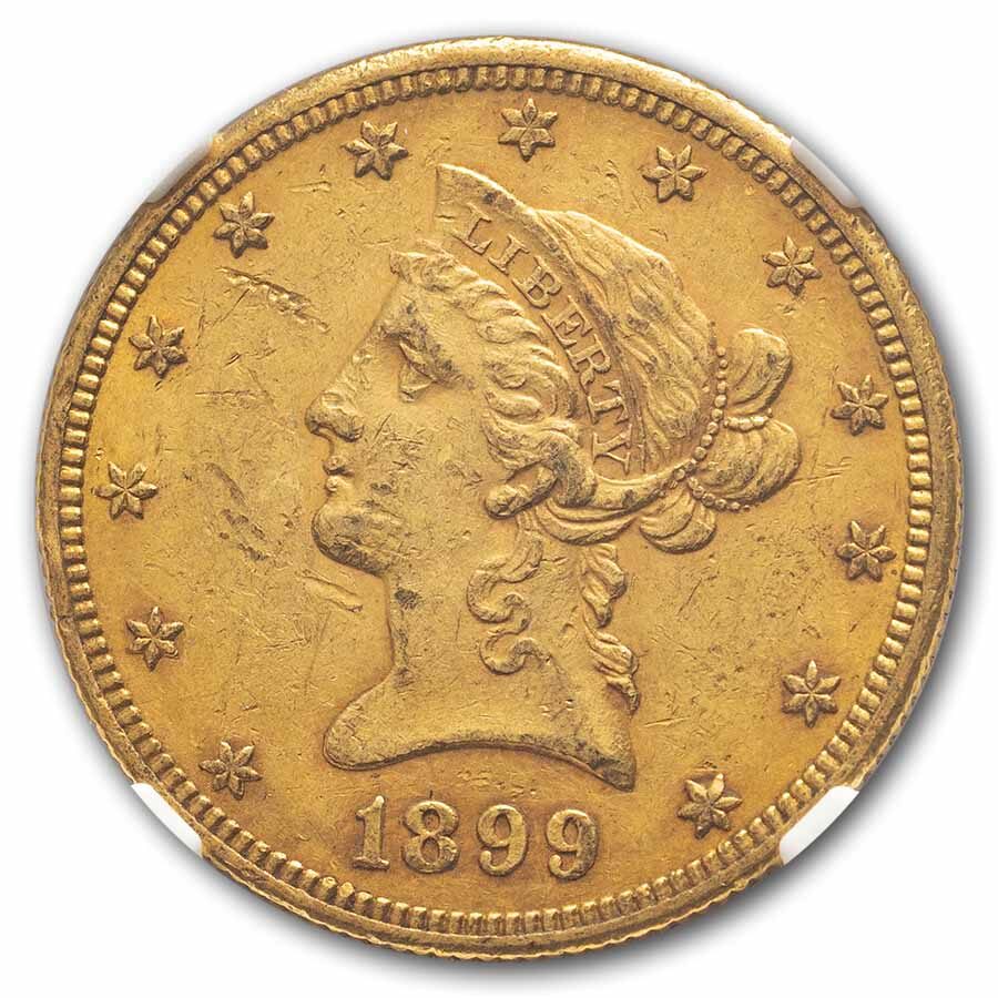1899-O $10 Liberty Gold Eagle AU-55 NGC