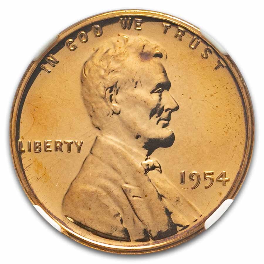 1954 Lincoln Cent PF-68 NGC (Red)