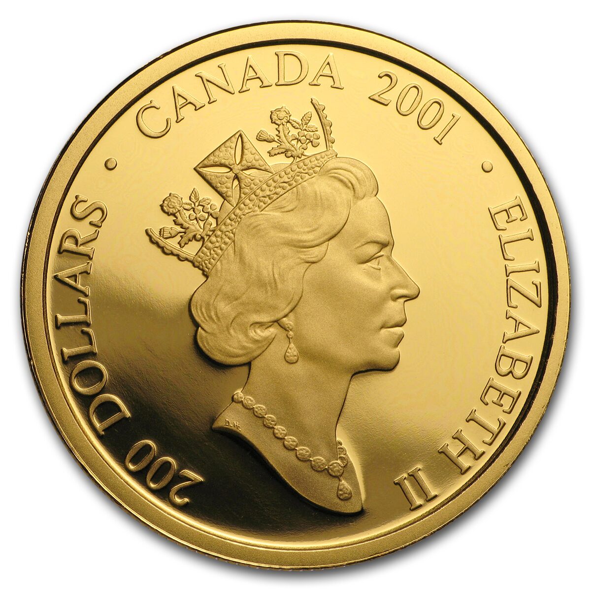 2001 Canada 1/2 oz Prf Gold $200 Canadian Art The Habitant Farm