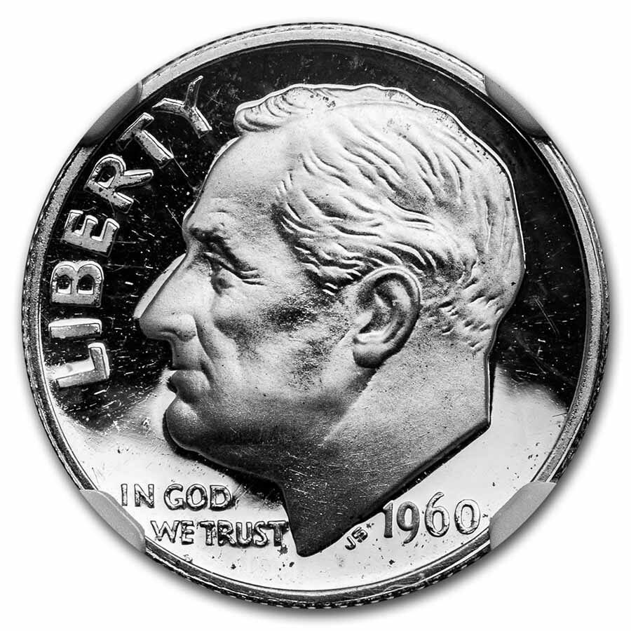 1960 Roosevelt Dime PF-67 UCAM NGC