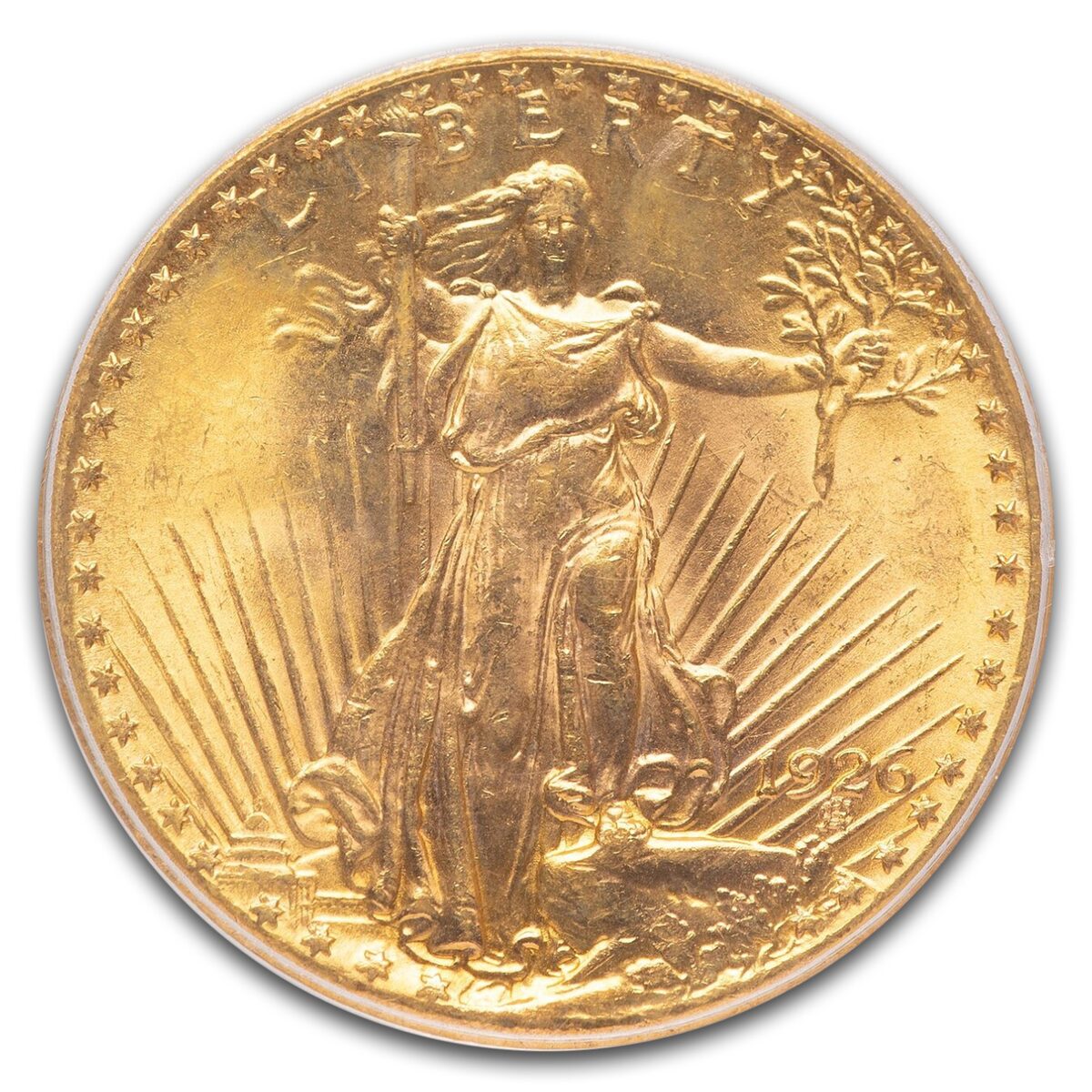 1926 $20 St Gaudens Gold Double Eagle MS-64 PCGS CAC