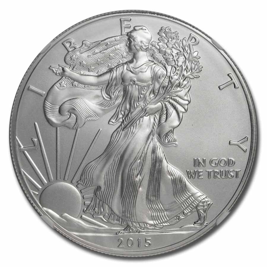 2017-W Burnished American Silver Eagle MS-70 NGC