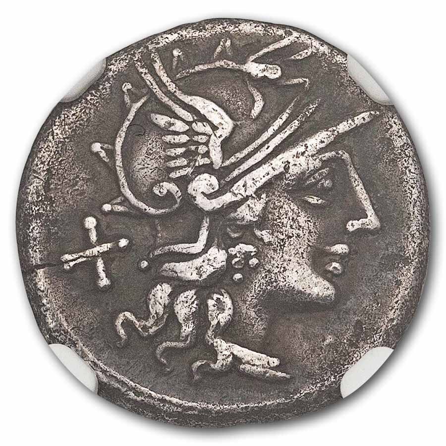 Roman Republic AR Denarius Spurius Afranius (C.150 BC) VF NGC