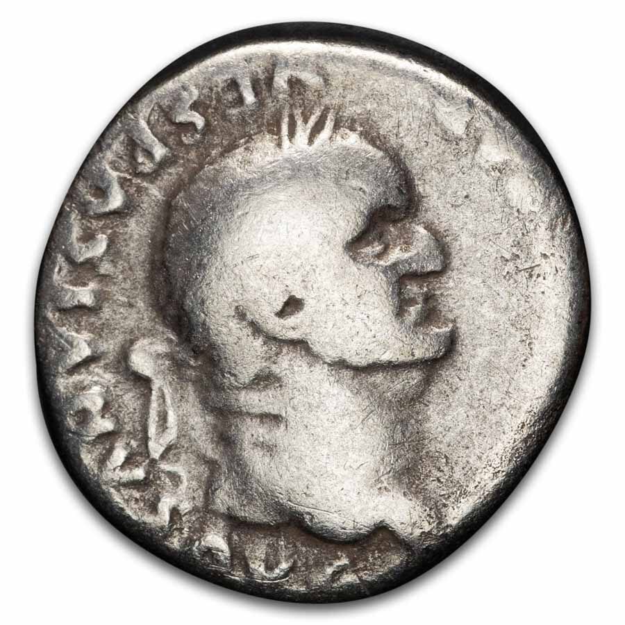 Roman Empire AR Denarius Vespasian (69-79 AD) Fine (Random Coin)