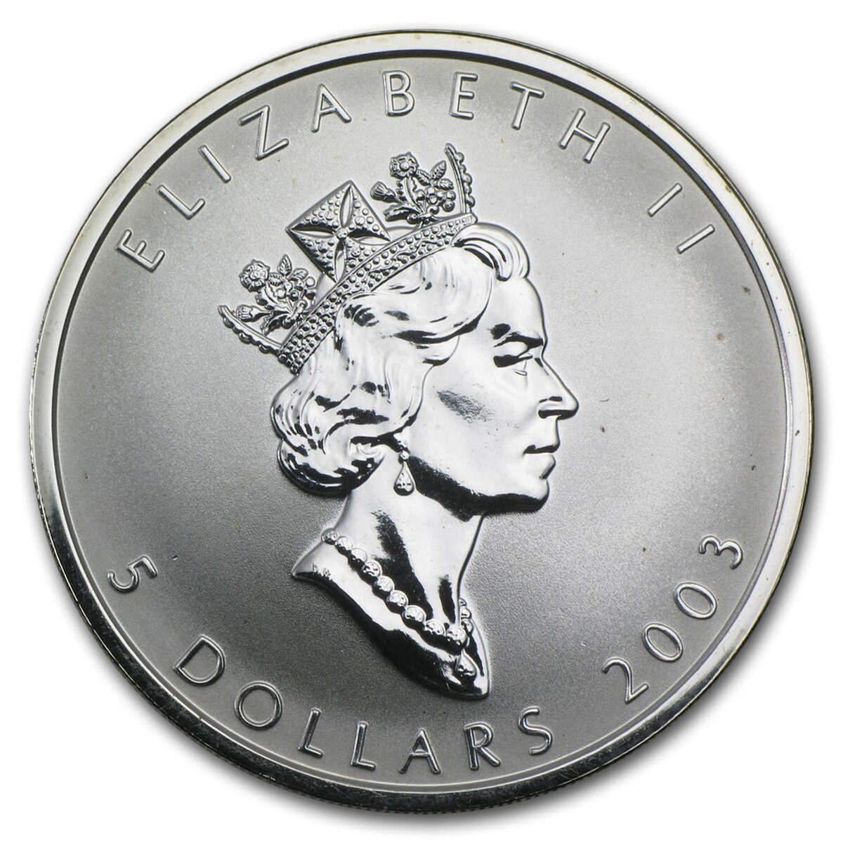 2003 Canada 1 oz Silver Maple Leaf Lunar Sheep Privy
