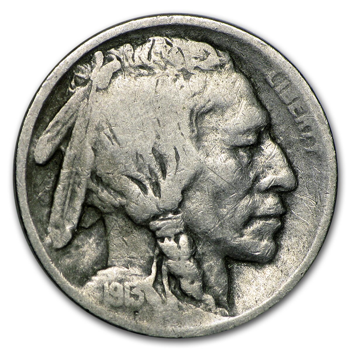 1913-S Type-I Buffalo Nickel VG