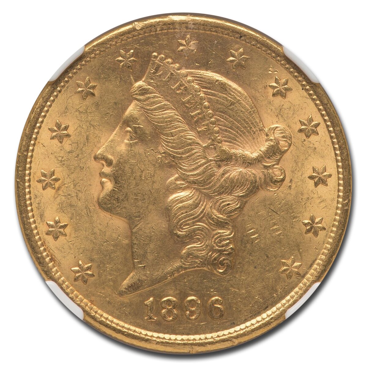 1896-S $20 Liberty Gold Double Eagle MS-61 NGC