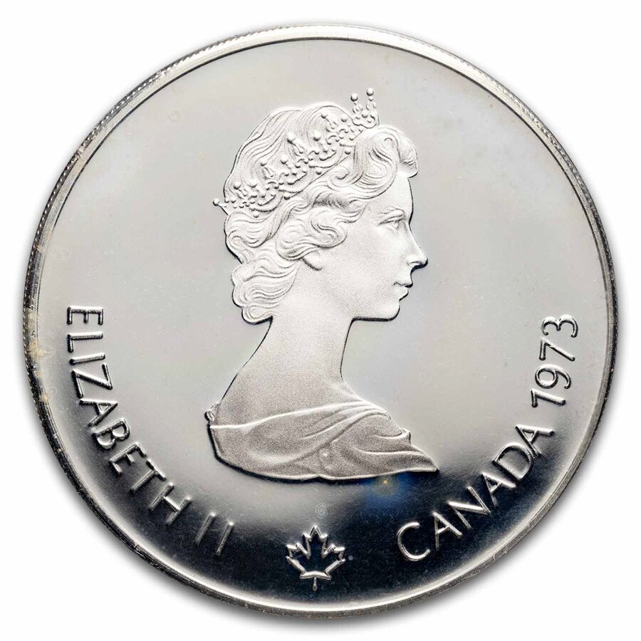 1973-1976 Canada Silver $5 Olympics BU/Proof (Abrasions)