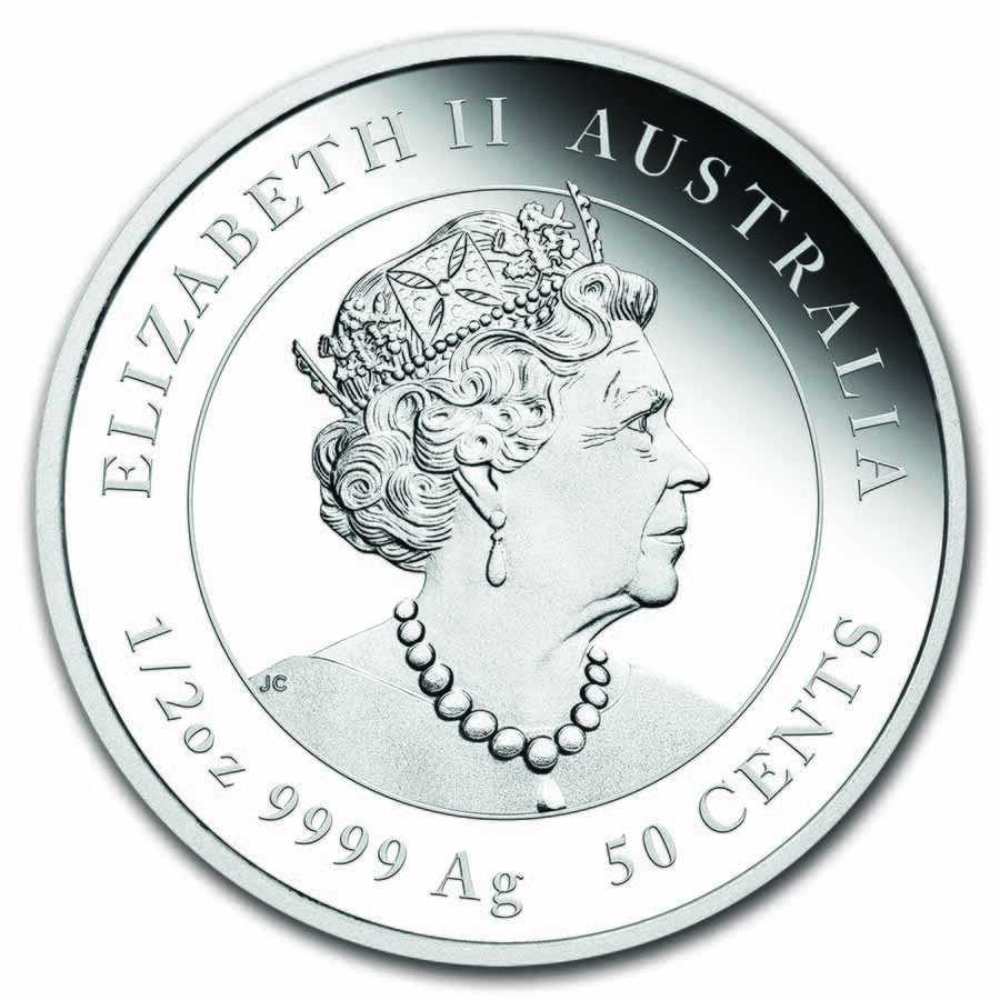 2023 Australia 1/2 oz Silver Lunar Rabbit Proof (w/Box & COA)