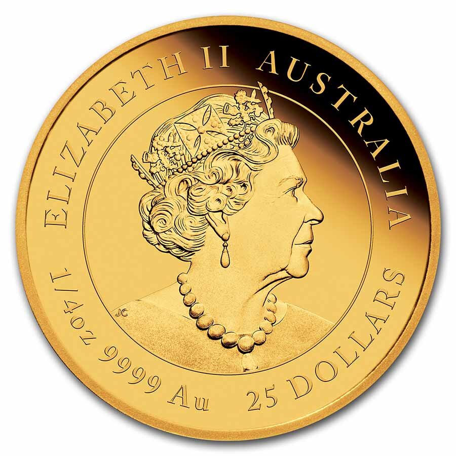 2023 Australia 1/4 oz Gold Lunar Rabbit Proof (w/Box & COA)