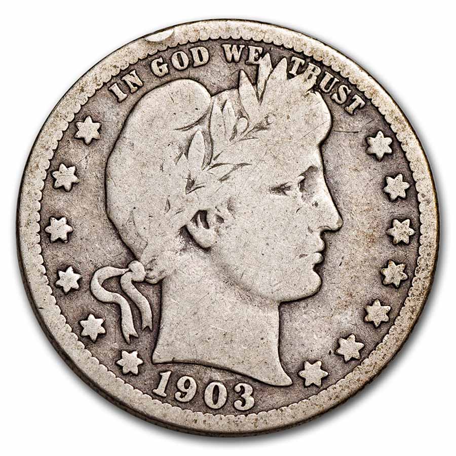 1903-S Barber Quarter VG
