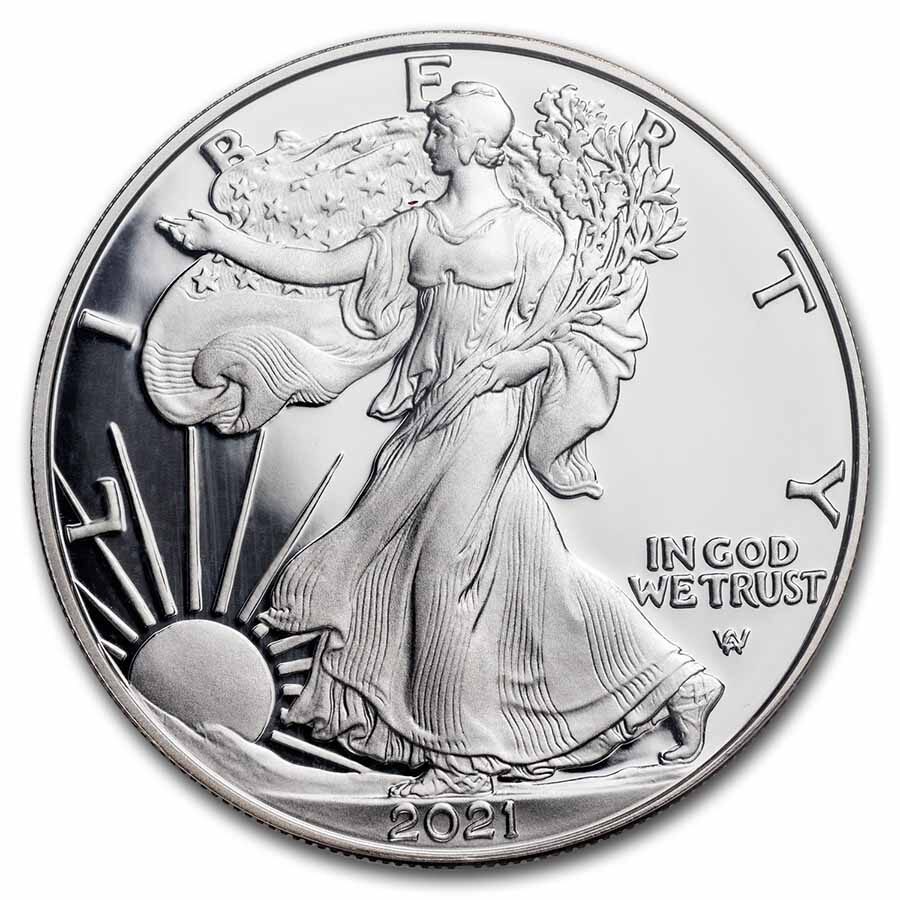 2021-S American Silver Eagle (Type 2) PR-70 PCGS