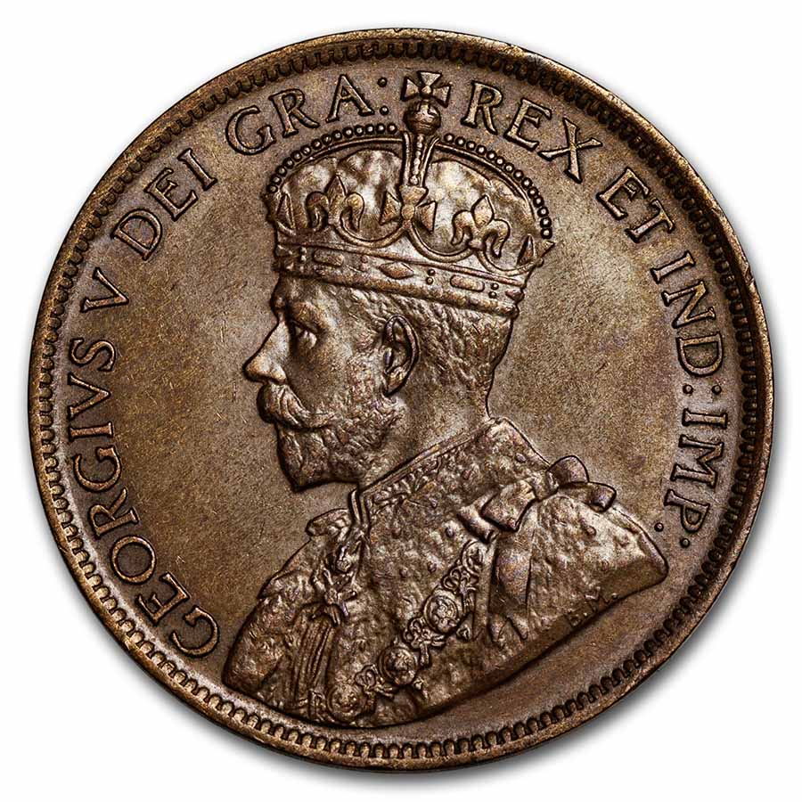 1919 Canada Large Cent George V AU