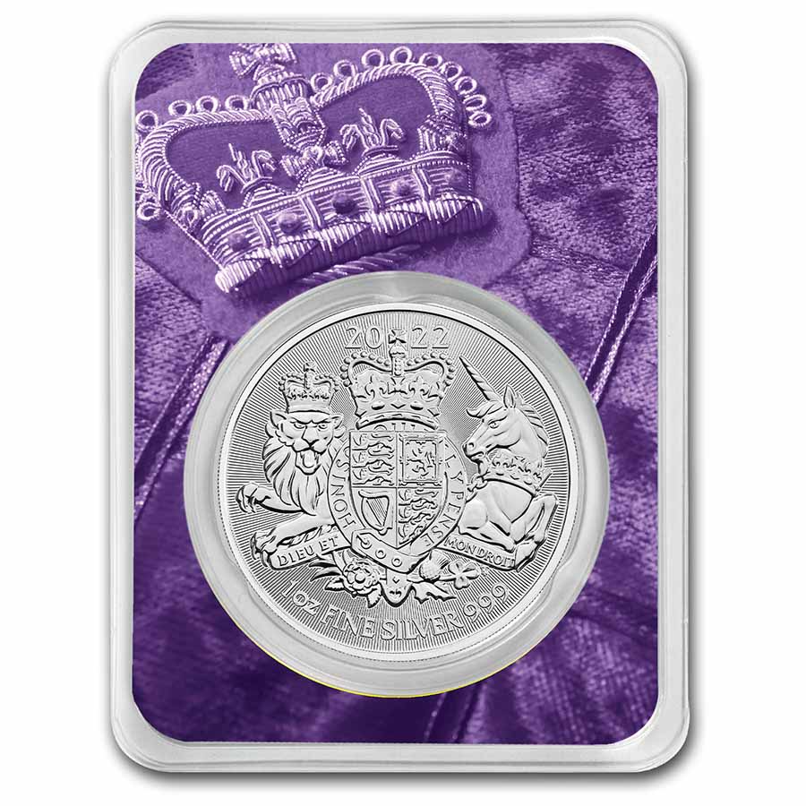 2022 Great Britain 1 oz Silver The Royal Arms BU (Memorial TEP)