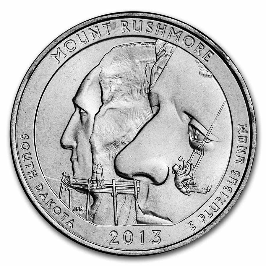 2013-P ATB Quarter Mount Rushmore National Memorial BU