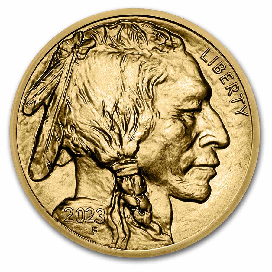 2023 1 oz Gold Buffalo (MintDirect® Premier Single + PCGS FS)