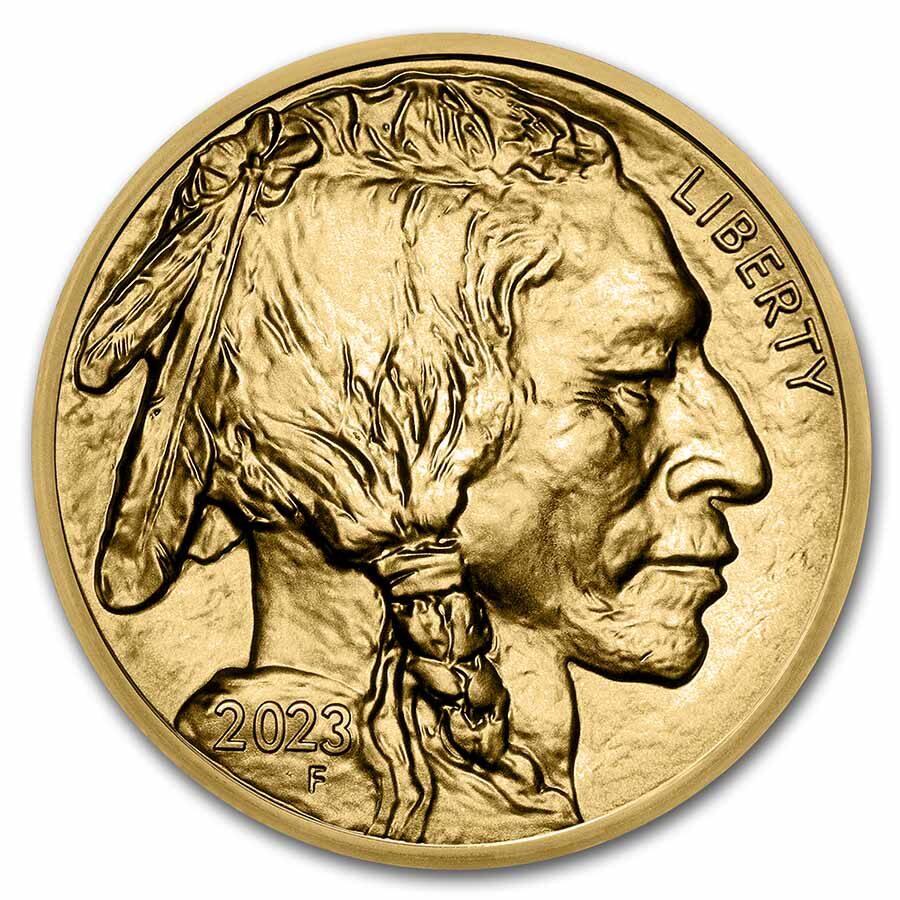 2023 1 oz Gold Buffalo MS-70 PCGS (FS, Black Diamond)
