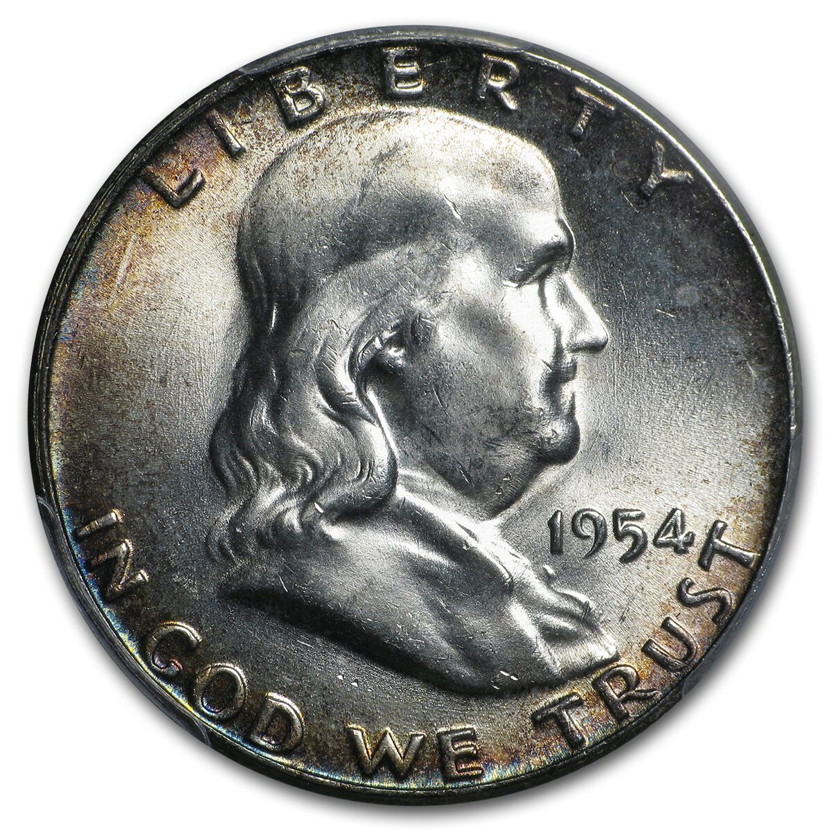 1954 Franklin Half Dollar MS-64 PCGS
