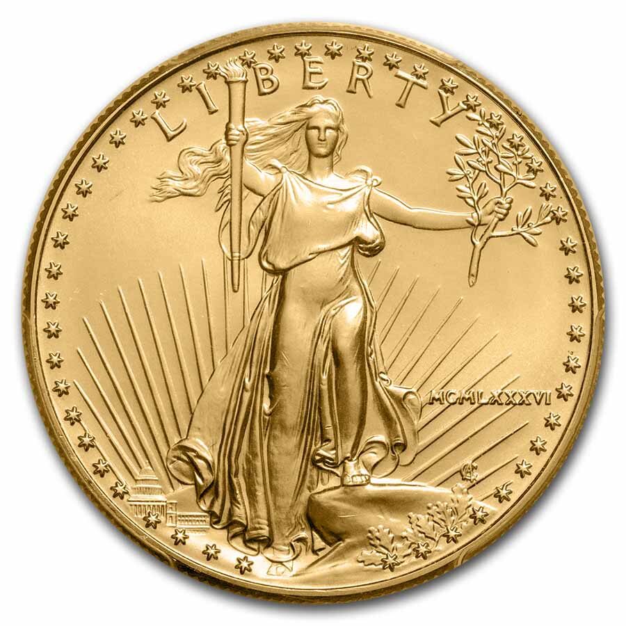 1986 1 oz American Gold Eagle MS-69 PCGS (Reagan)