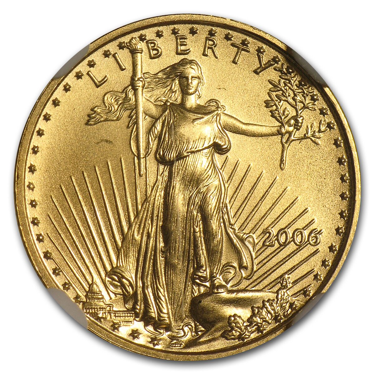 2006 1/10 oz American Gold Eagle MS-69 NGC