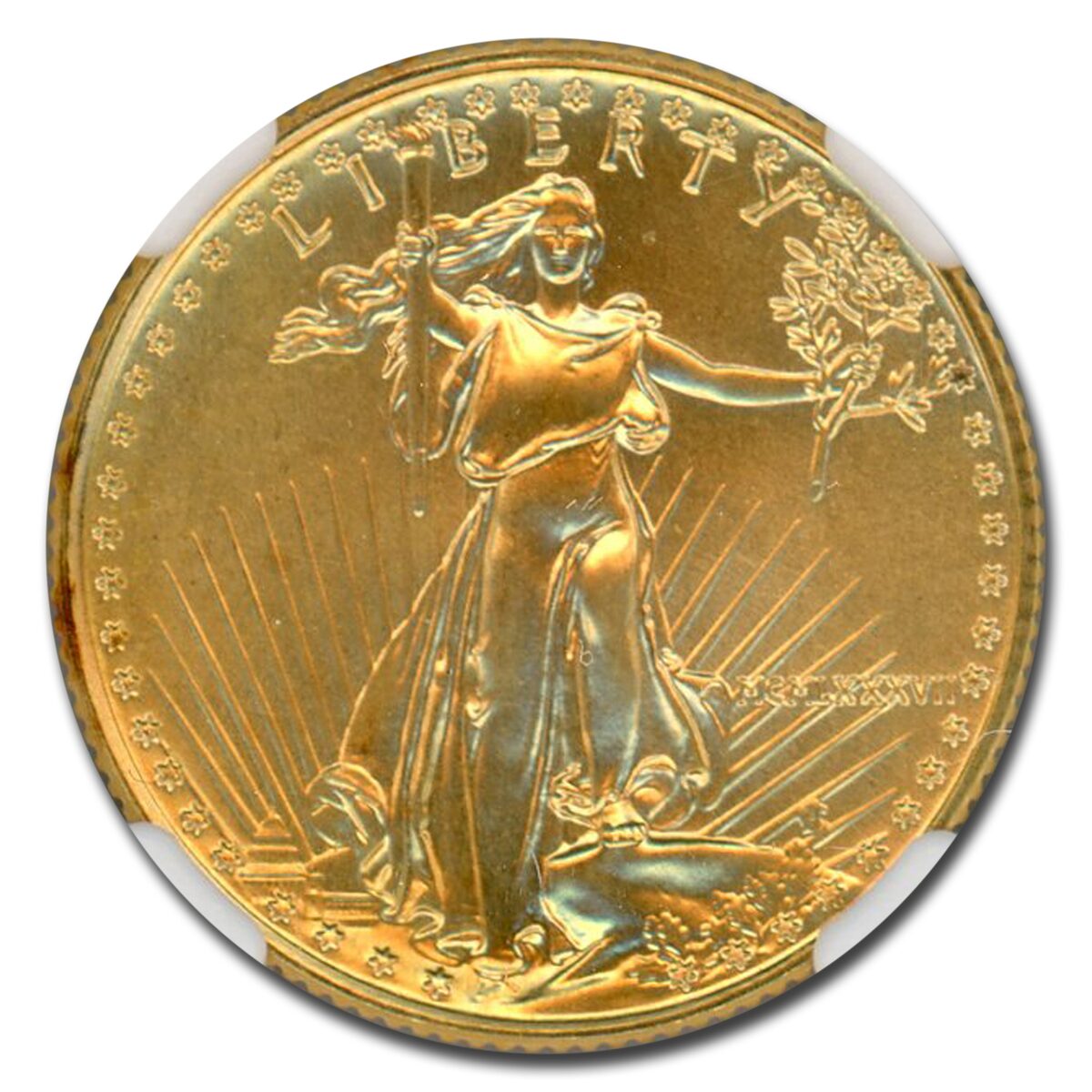 1987 1/4 oz American Gold Eagle MS-69 NGC (Everhart)