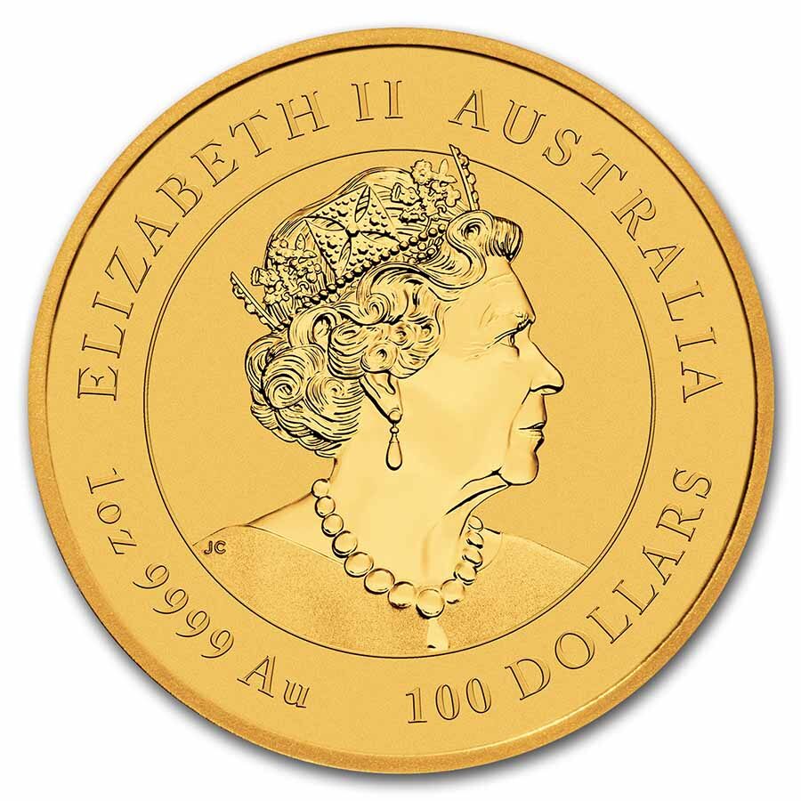 2023 Australia 1 oz Gold Lunar Rabbit BU (Series III)