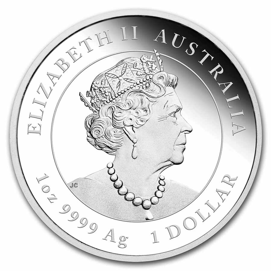 2023 AUS 1 oz Silver Lunar Rabbit Proof Colorized (w/Box & COA)