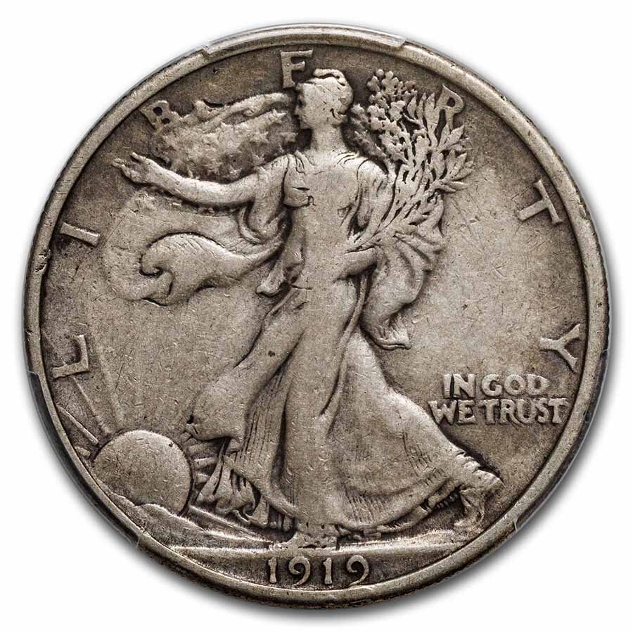 1919 Walking Liberty Half Dollar VF-20 PCGS