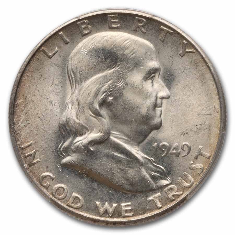 1949-S Franklin Half Dollar MS-64 PCGS
