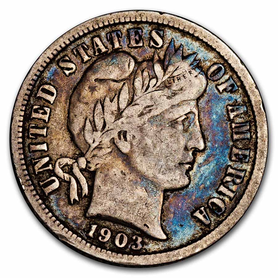 1903-S Barber Dime VF