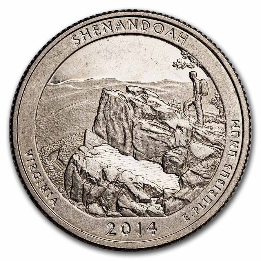 2014-S ATB Quarter Shenandoah National Park Proof