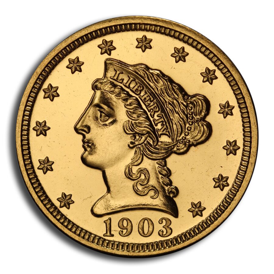 1903 $2.50 Liberty Gold Quarter Eagle PR-66 PCGS CAC