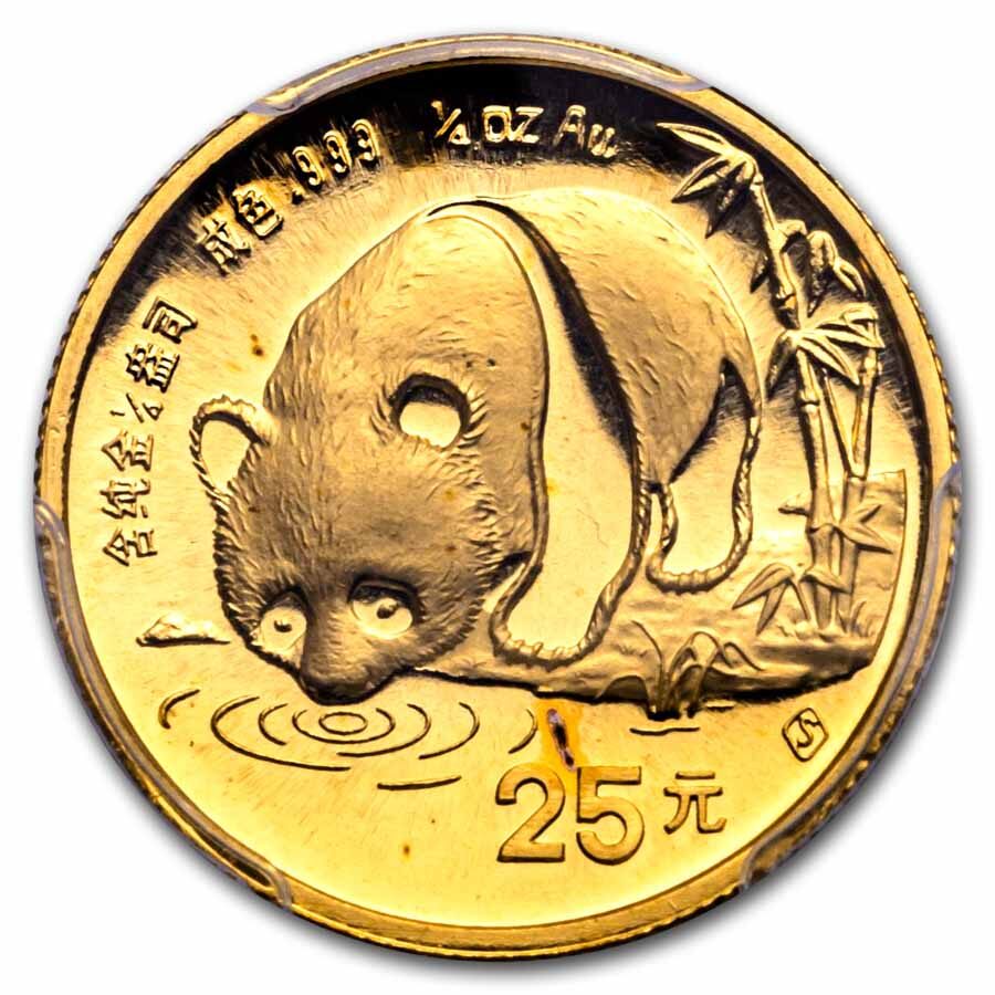 1987-S China 1/4 oz Gold Panda MS-69 PCGS