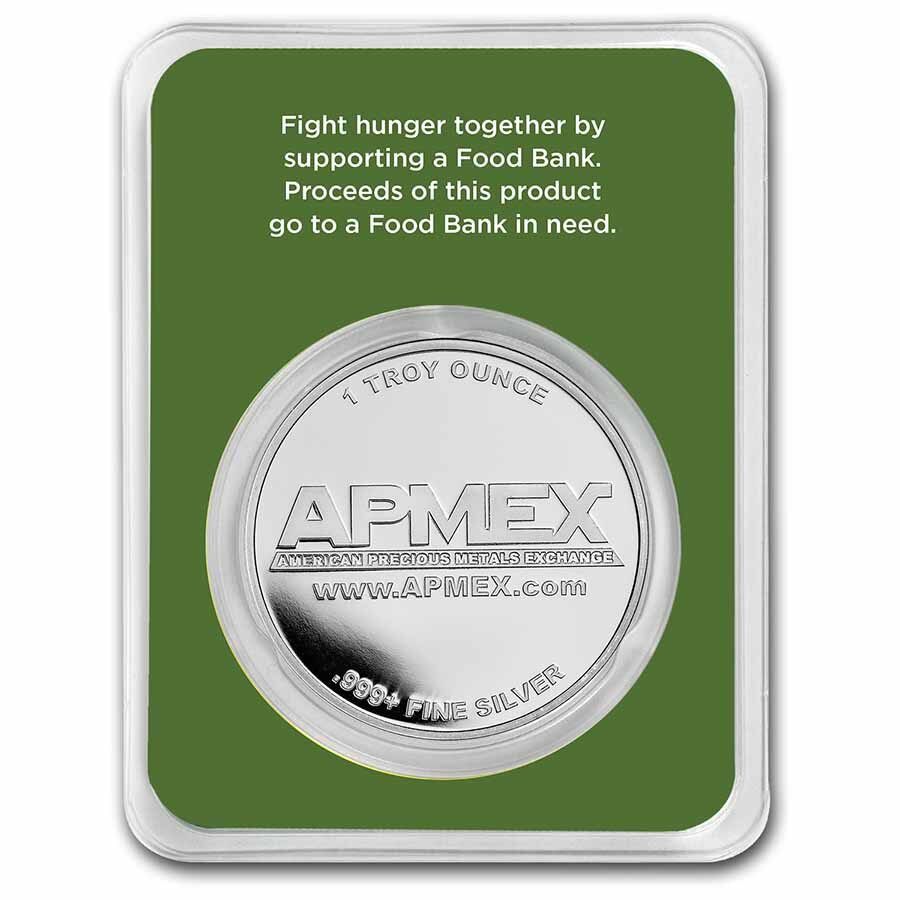 Giving Tuesday Fight Hunger Together 1 oz Silver Round (TEP)
