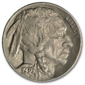 1936-D Buffalo Nickel XF