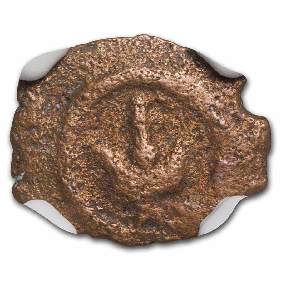 Judaea Hasmonean Kings (135-37 BC) Widow's Mite Fine NGC (Vault)