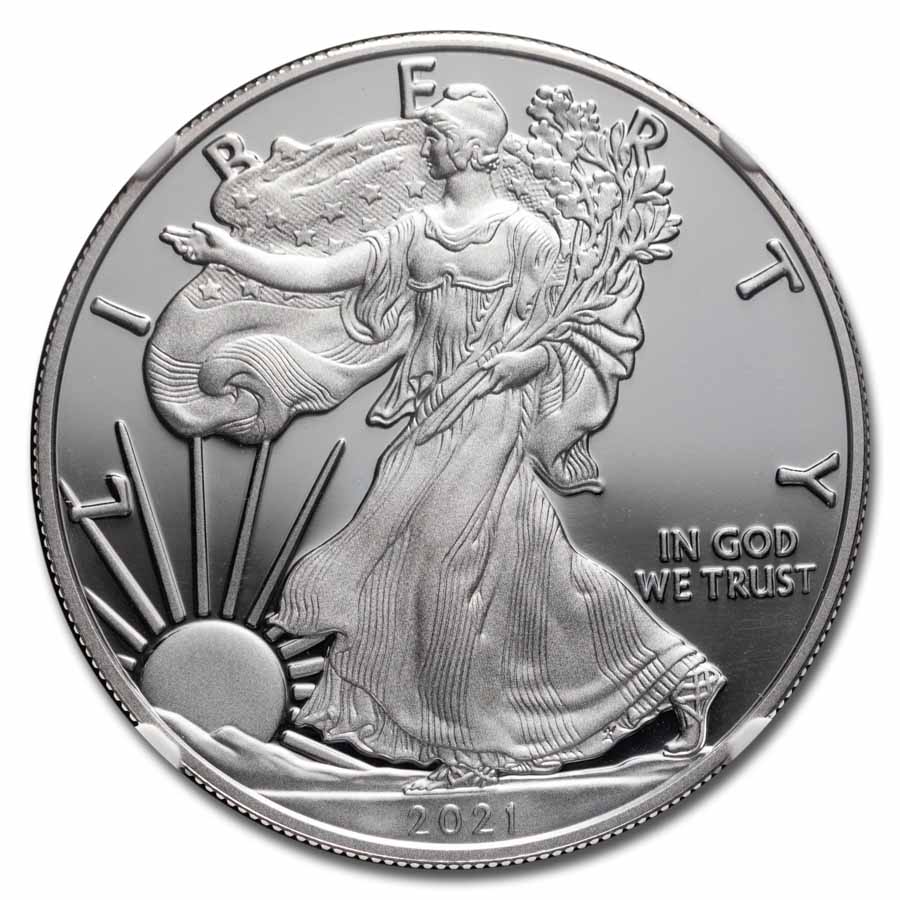 2021-W American Silver Eagle (Type 1) PF-70 NGC