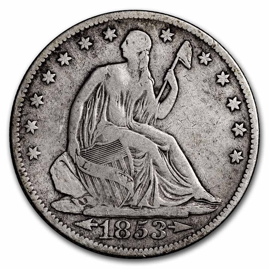 1853-O Liberty Seated Half Dollar Fine (Arrows & Rays)