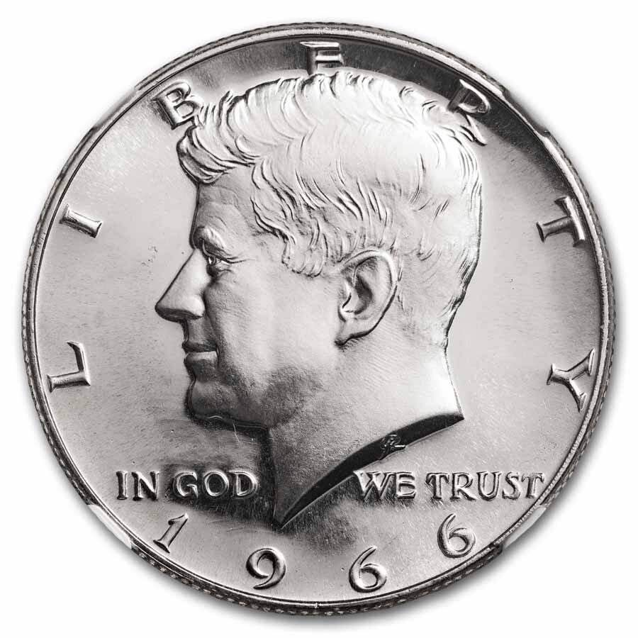 1966 Kennedy Half Dollar MS-67 CAM NGC (SMS)