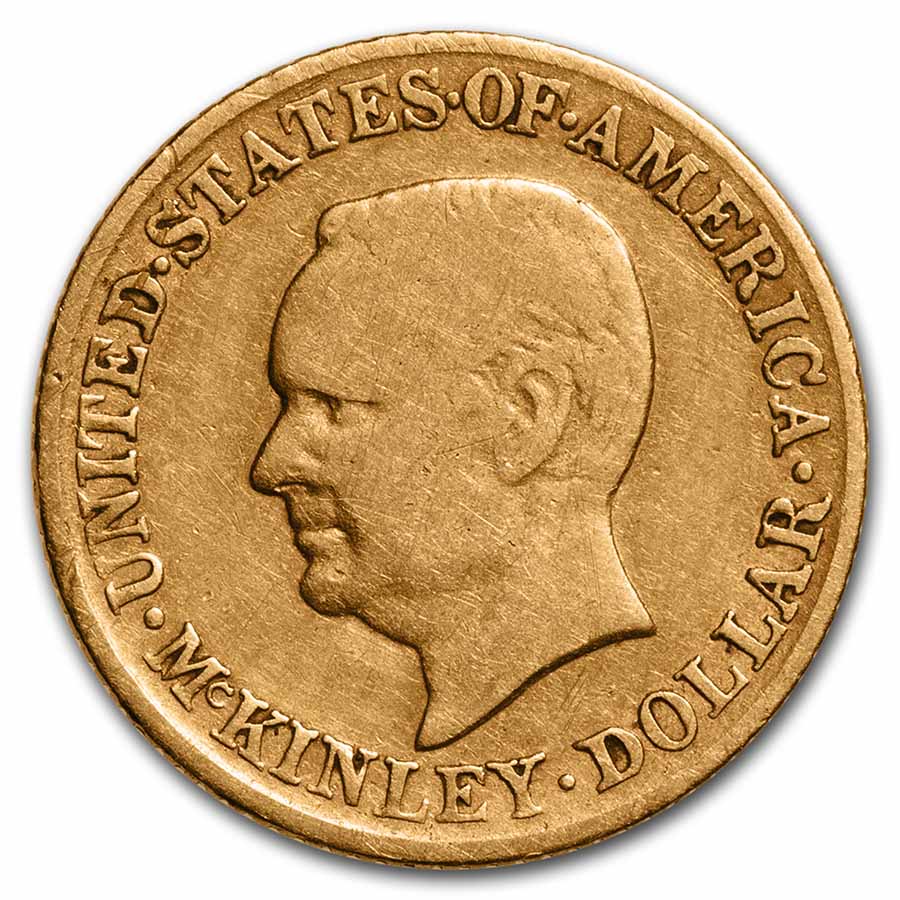 1917 Gold $1.00 McKinley Memorial VF