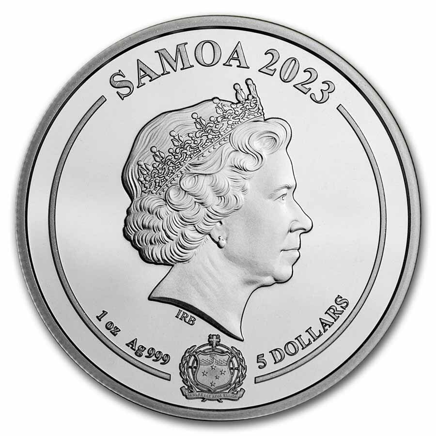 2023 Samoa 1 oz Silver DC Comics Green Lantern BU