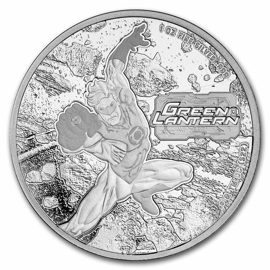 2023 Samoa 1 oz Silver DC Comics Green Lantern Proof