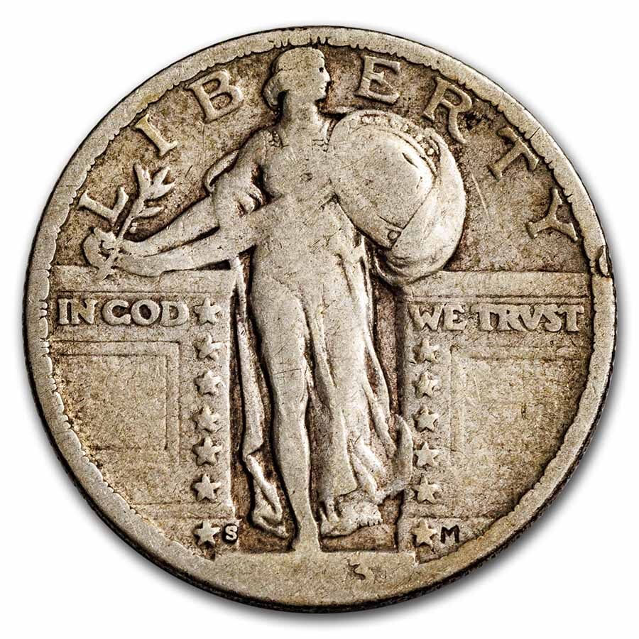 1923-S Standing Liberty Quarter VG