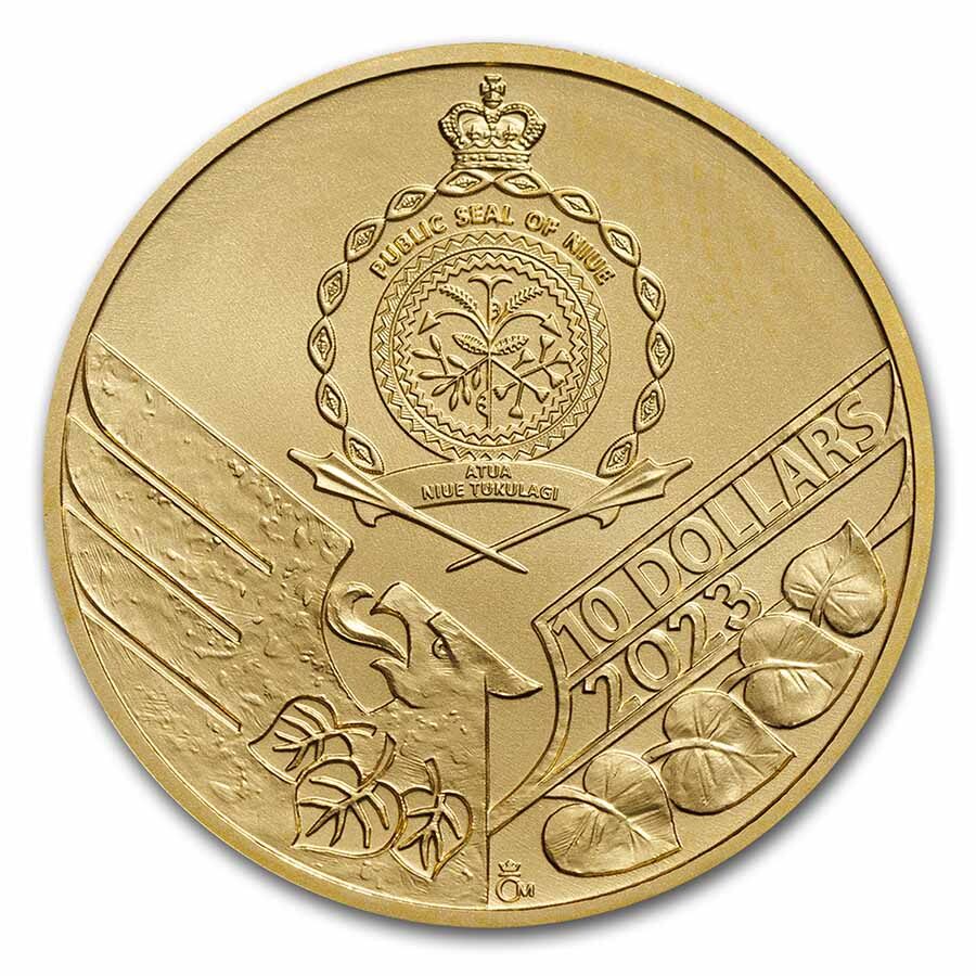 2023 Niue 1/4 oz Gold Czech Lion BU
