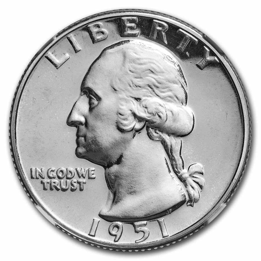 1951 Washington Quarter PF-67 NGC