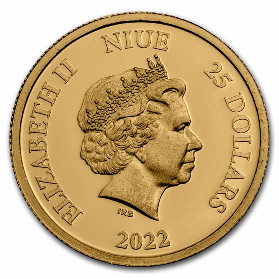 2022 Niue 1/4 oz Gold Coin $25 DC Classics: BATMAN™ (Box & COA)